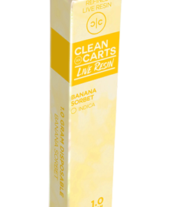 Clean Carts Live Rosin 1 Gram Banana Sorbet